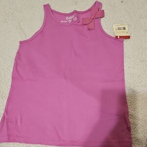 OshKosh B'gosh Girls' Bright Pink Bow-Accent Tank Top